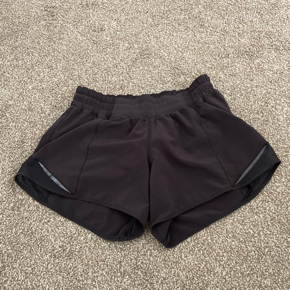 Black Lululemon Hotty hot shorts